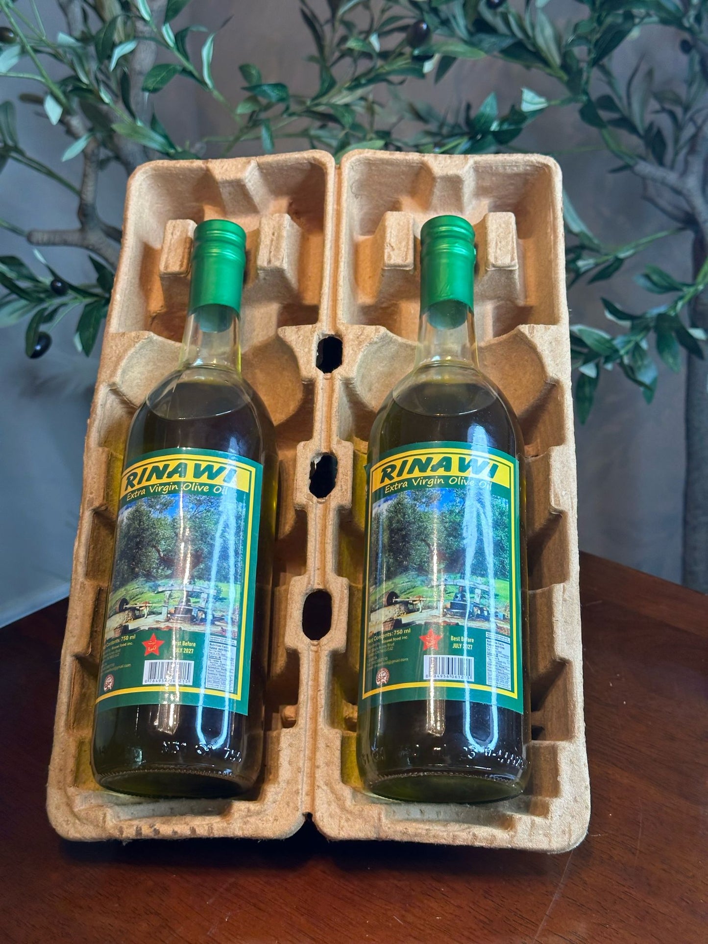 2 Bottle Pack of 750ML Rinawi Olive Oil