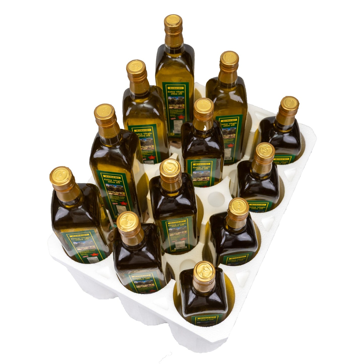 12 Pack of 1 Liter Bottle - Rinawi Olive Oil - Free Shipping in Canada