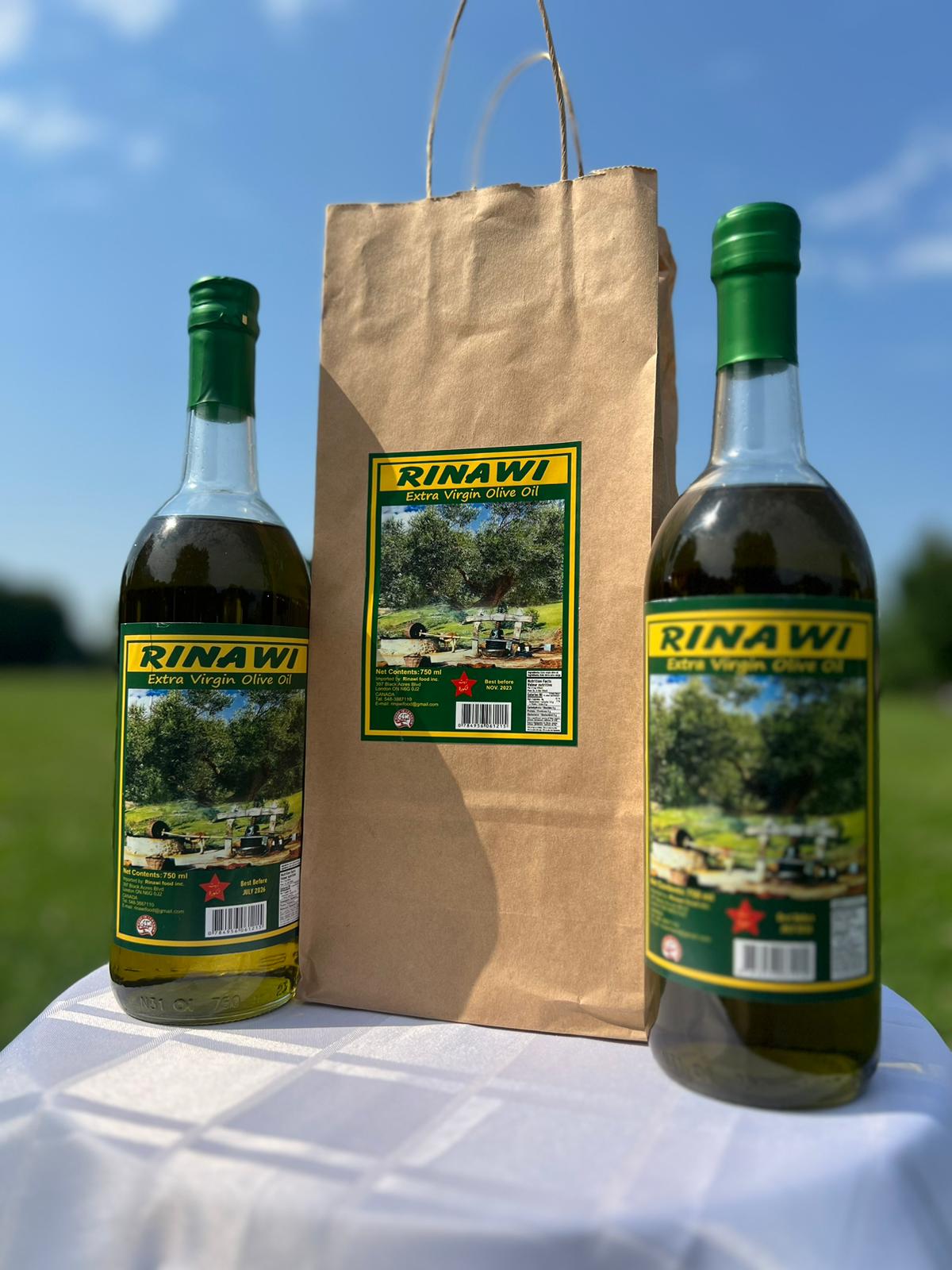 750 ML Bottle - Rinawi Olive Oil - Free Shipping To CA/USA