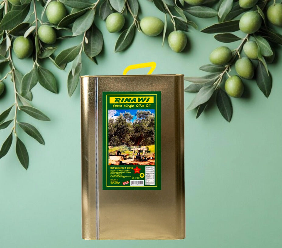 9Liters Pack of 2- Rinawi Olive Oil - Free Shipping in Canada