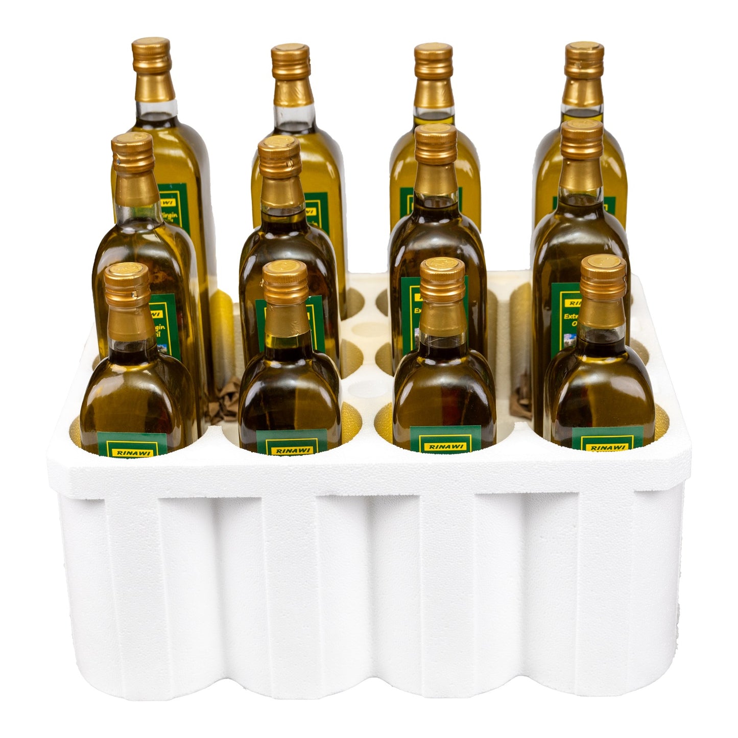 12 Pack of 1 Liter Bottle - Rinawi Olive Oil - Free Shipping in Canada