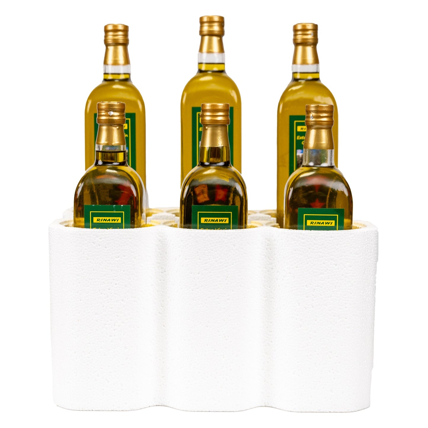 6 Bottle Pack of 1 Liter Rinawi Olive Oil - Free Shipping in Canada